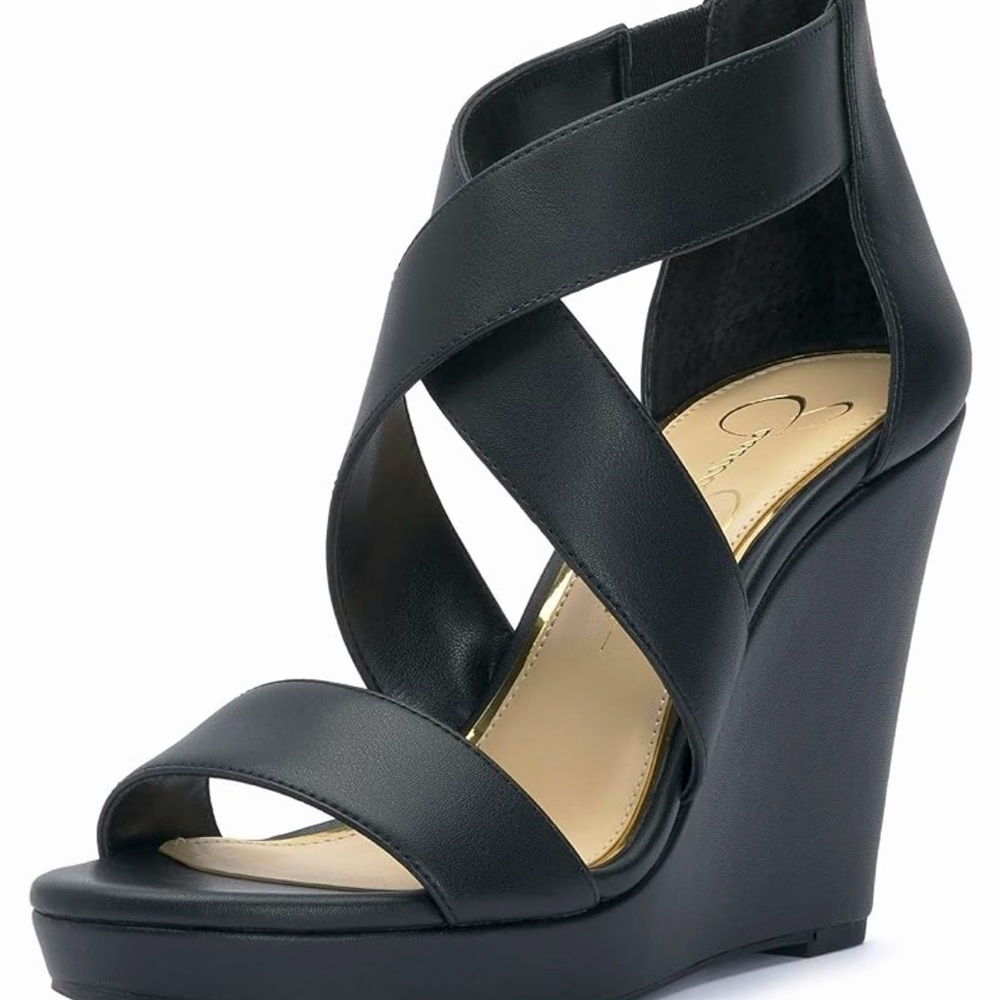 Jessica Simpson black Wedge Sandel